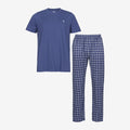 Tuotekuva Black Horse Lyhythihainen pyjama blue checks