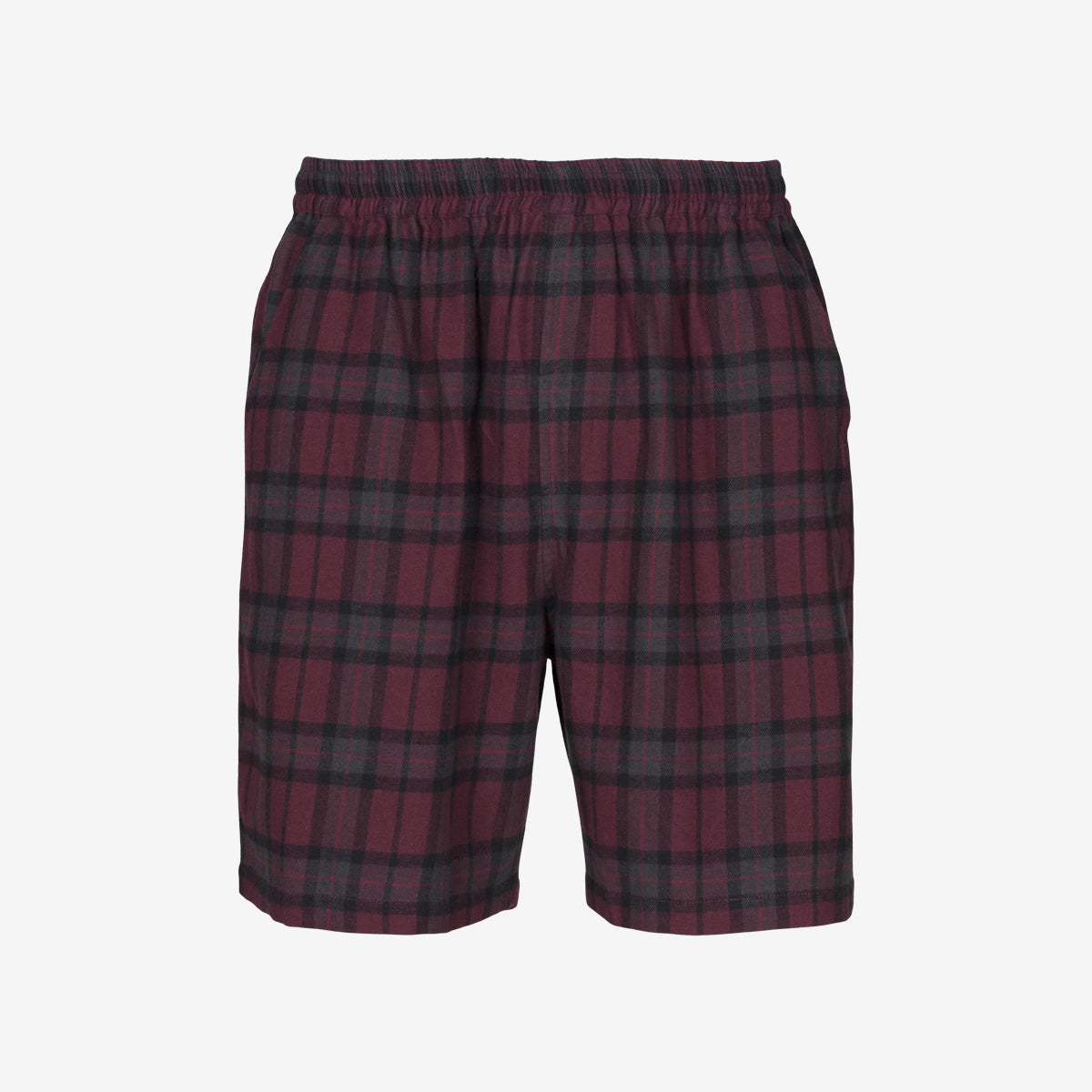 Tuotekuva Black Horse Shortsipyjama flanelli wine red checks