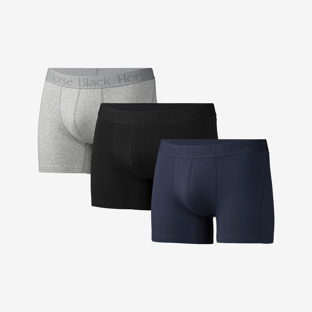 Black Horse Bokserit puuvilla 3-pack