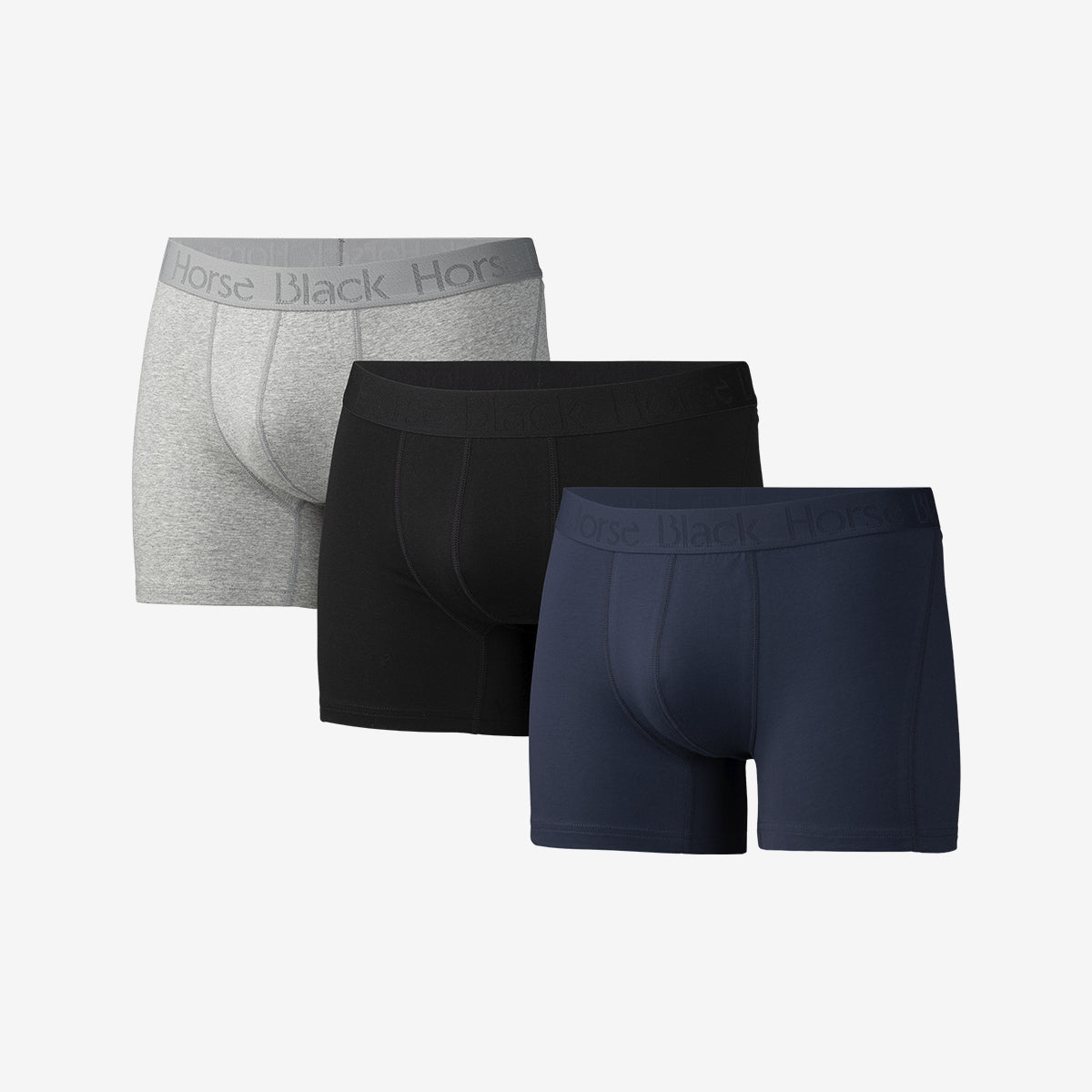 Black Horse Bokserit puuvilla 3-pack