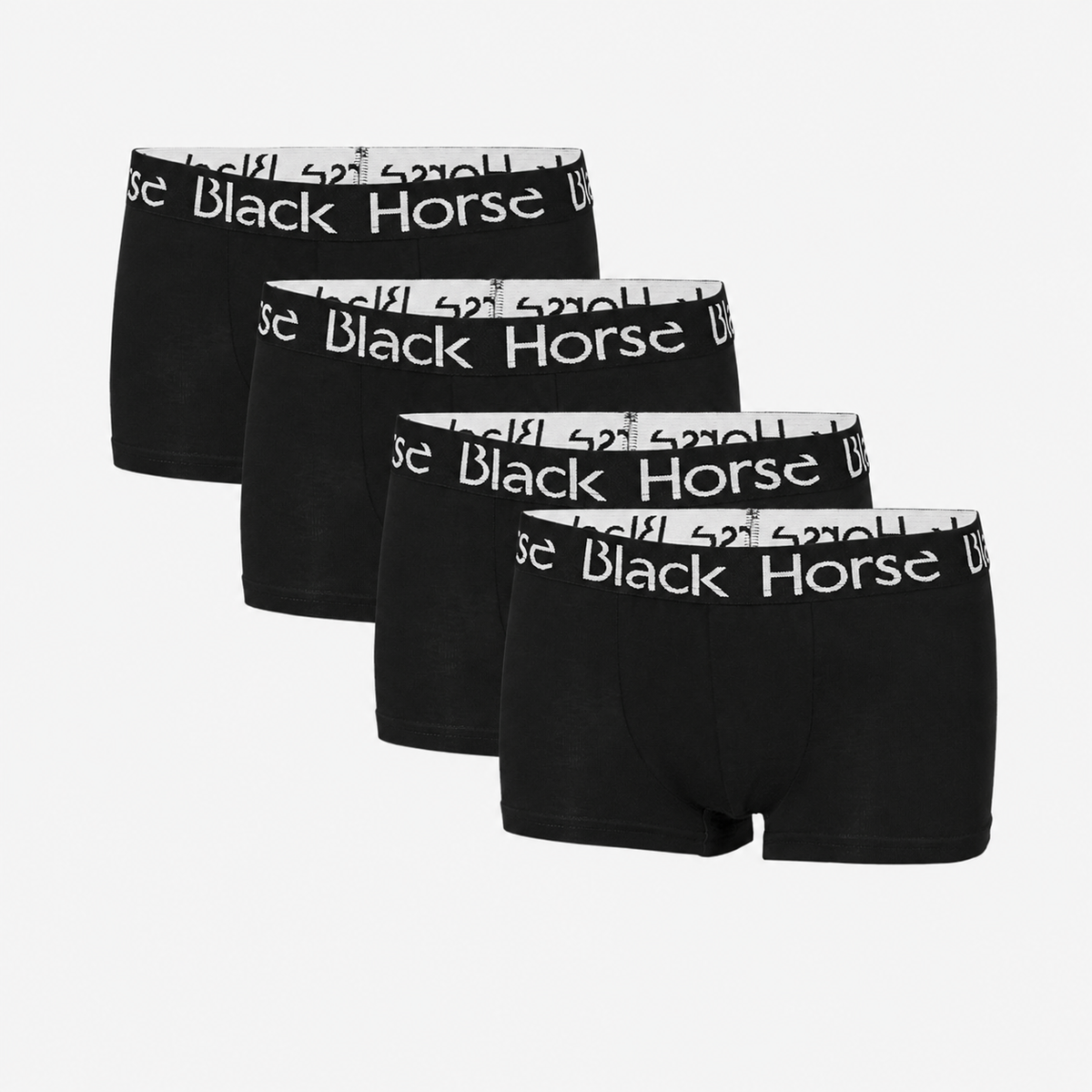 Black Horse Poikien bokserit luomupuuvilla 4-pack