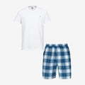 Tuotekuva Shortsipyjama flanelli navy white check